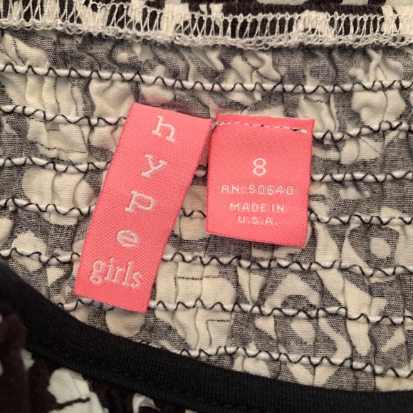 Girls Hype Sundress Black & White - Picture 4 of 4